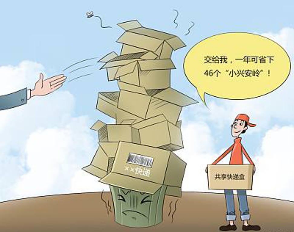 環(huán)?？爝f，今年雙十一啟用共享快遞盒